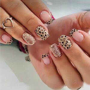 Spotted Me Shining Leopard Press On Nail Set NEW 🏷️